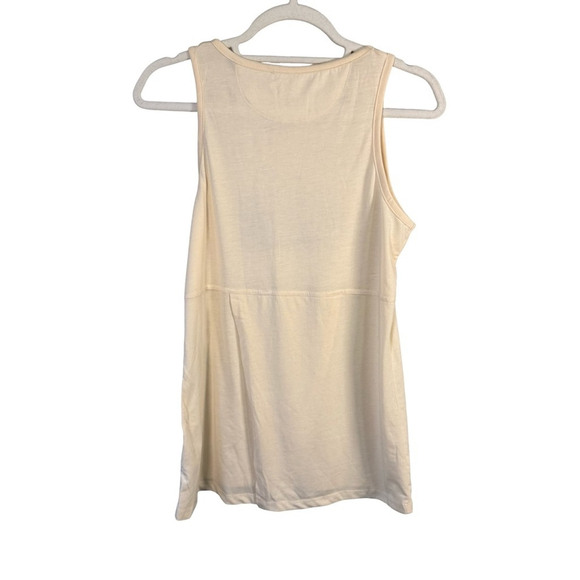Tentree “The Forest is My Friend” Cream Treeblend Tank Top Size XS Outdoor - Picture 2 of 15